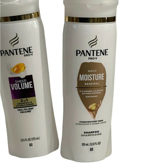 Pantene Smooth, Moisture, Sheer Volume Shampoo 12.6 fl oz. Lot of 3 - Picture 3 of 4